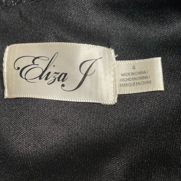 NWT Classic black Eliza J Evening Gown Size 4 - Picture 6 of 8